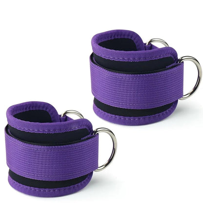 1 Pair Ankle Straps for Cable Machines Resistance Bands Attachment,Gym Cuffs with Stainless Steel D-Ring for Booty Leg Workout