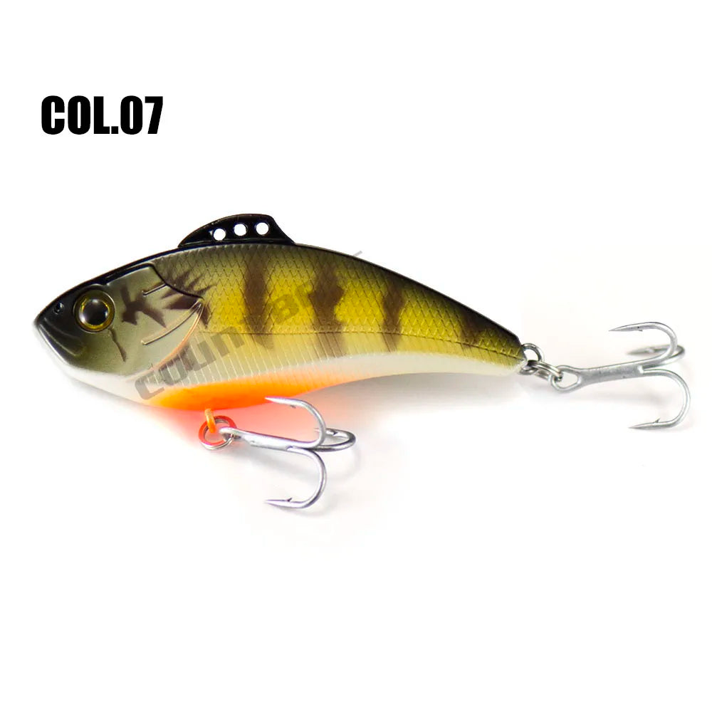 Countbass Vibration Bait Sinking Fishing Lure for Saltwater Angler's Lure Lipless Crankbait Hard Bait Wobbler Leurre 70mm 19.2g