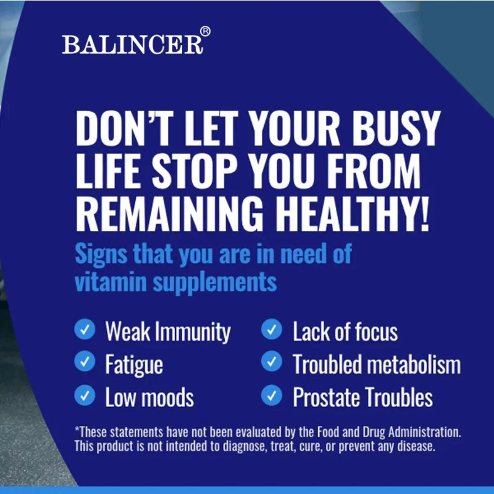 Men's Multivitamin - Improves Bone Strength, Supports Energy & Endurance, Enhances Cognition,Supports Brain,Eye and Heart Health