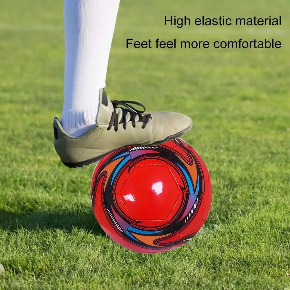PU Leather Machine-stitched Football Ball Children Adults Professional Soccer Balls Waterproof Size 5 Portable Sports Blue