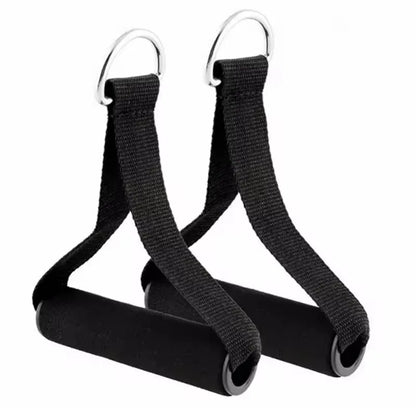 2Pcs of Professional Rope Grip Gym Exercise Resistance Bands with Anti Slip Handles Fitness Accessories