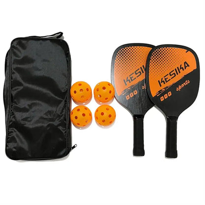 Poplar Pickle Paddles Rackets Set Non-slip 4 Pickleballs Pickleball Balls with Carrying Bag Pickleball Paddles Alduld
