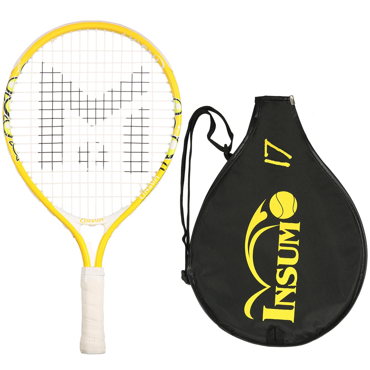 17" Lightweight Kids Tennis Rackets for Aged 2-3,with 1 Tennis Racket and Shoulder Strap Bag Outdoor/Indoor Sports Tennis Raquet
