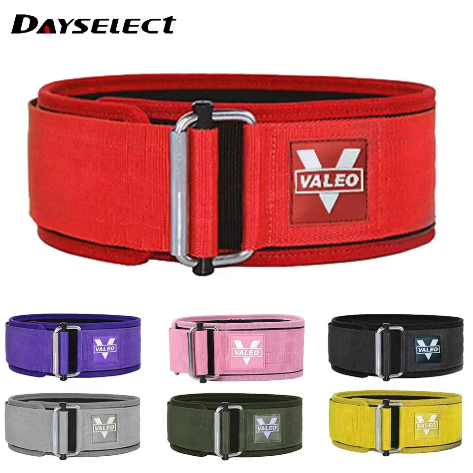 Quick Locking Weightlifting Belt Adjustable Nylon Gym Workout Belts for Men and Women Deadlifting Squatting Lifting Back Support