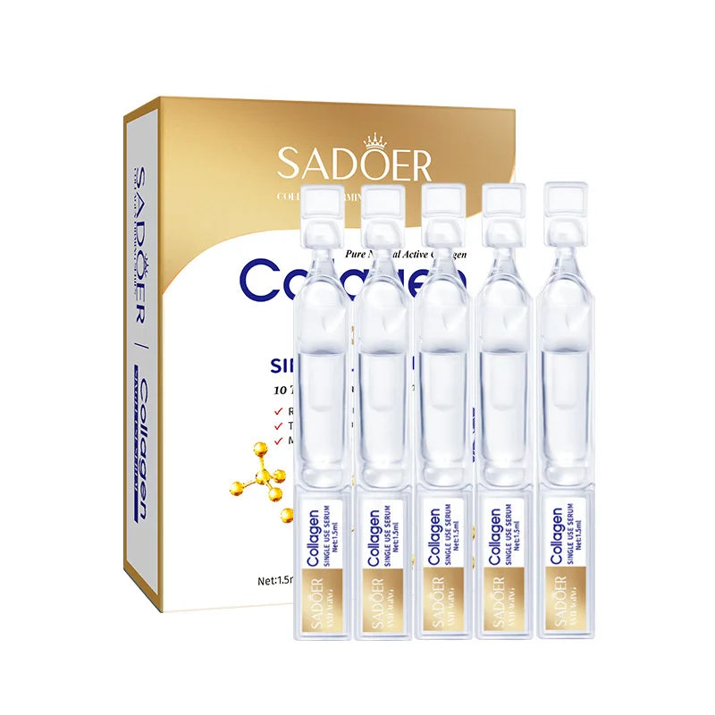 Collagen Anti-Wrinkle Hydrating and Moisturizing Sleep Mask, Collagen Anti-Wrinkle Ampoule Serum, Collagen Multi-Effect Cleansing Soap, Collagen Anti-Chapping Lip Balm, Collagen Skin Moisturizing Cream.