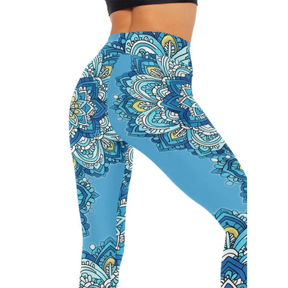 High Waist Yoga Pants Watercolor Splatter Printed All Season Naked Feel Leggings Slimming Workout Tights Trendy Fitness Bottoms