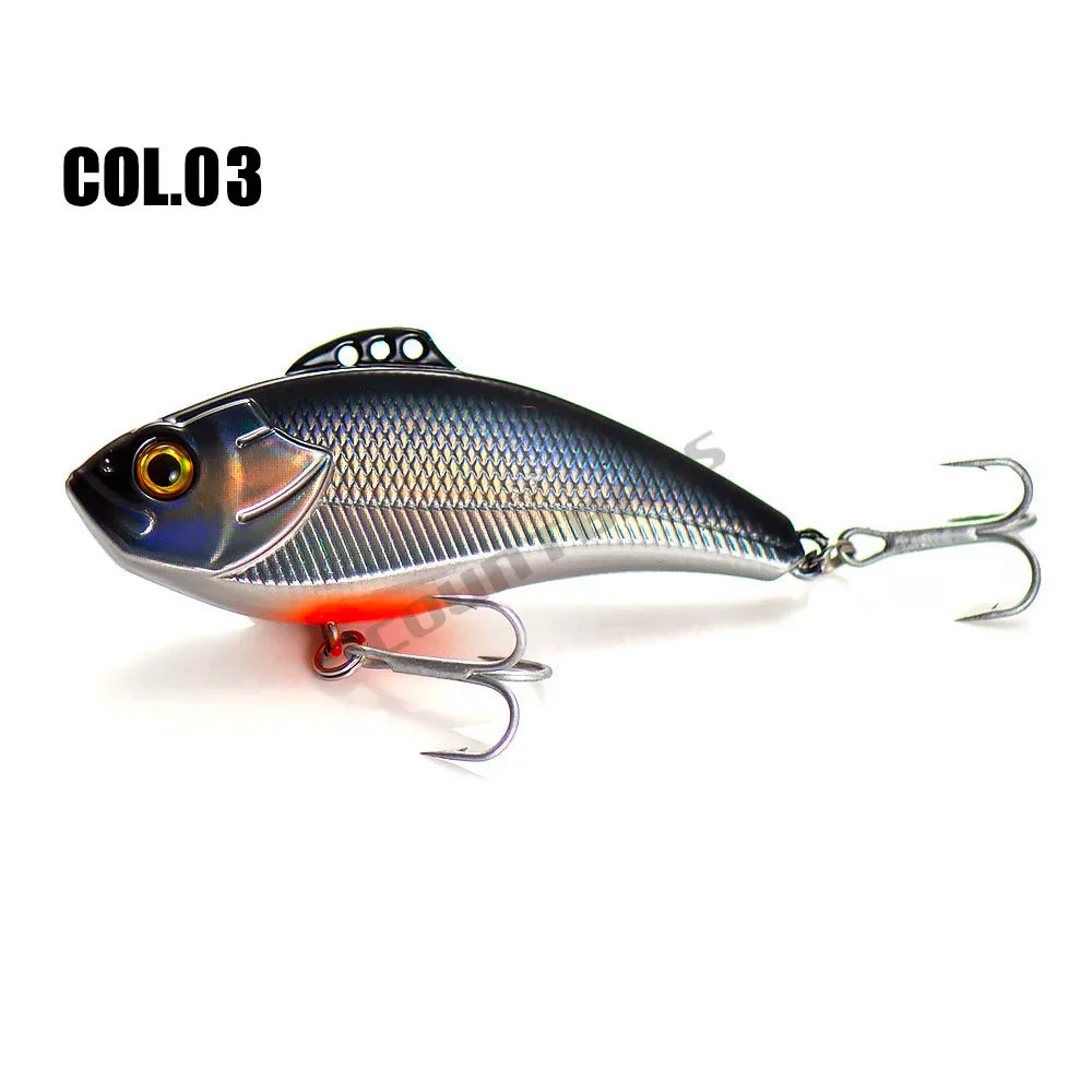 Countbass Vibration Bait Sinking Fishing Lure for Saltwater Angler's Lure Lipless Crankbait Hard Bait Wobbler Leurre 70mm 19.2g