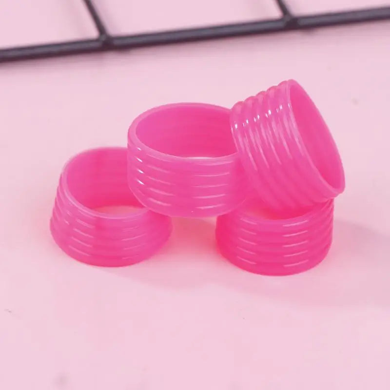 Tennis Game Accessories- 4Pcs Silicone Racket Grip Rings, Sweat-absorbency, Improved Handle Grip Strength