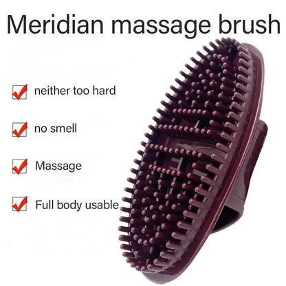 Body Massage Brush Meridians Brush Body Relaxation Slimming Reduce Cellulite Massage Brush for Back Leg Handheld Meridians Brush