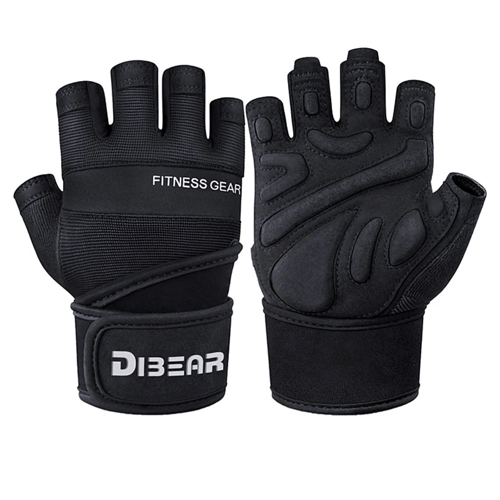 Bodybuilding Gym Gloves Powerlifting Dumbbell Kettlebell Crossift Training Fitness Gloves For Man Women Home Workout