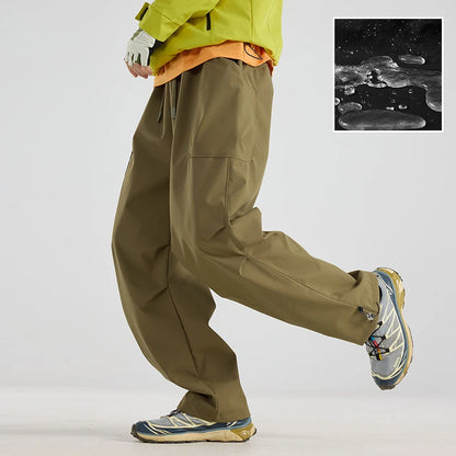 Unisex Hiking Pants Male Outdoor Detachable 3 In 1 Windproof Waterproof Climbing Trousers Women Breathable Camping Skiing Pants