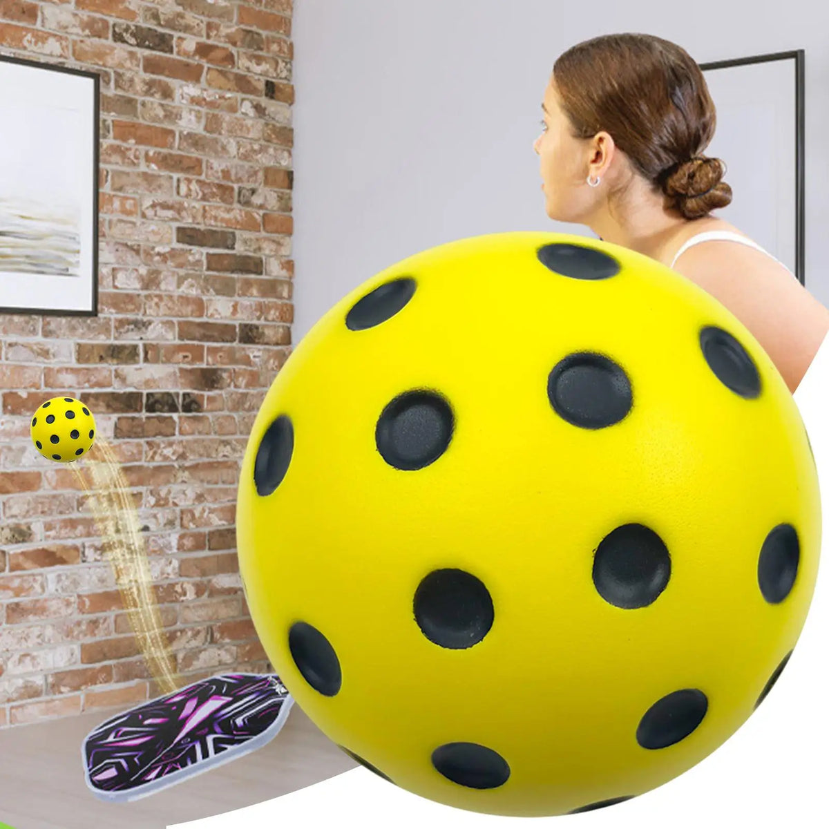 Foam Balls For Pickleball Practice Quiet Bounc Ball Pickleball Ball Pickleball Accessories Pickle Balls For Pickleball Training
