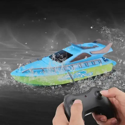 Remote Control Boats Can Be Launched To Simulate High-Speed Speedboats Electric Steamboats Children Boys Water Park Toys Outdoor