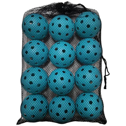 12/6pcs Pickleball 74MM 40 Holes Outdoor Durable Pickleballs 26g per Ball for Competition Pack of Outdoor Pickleballs