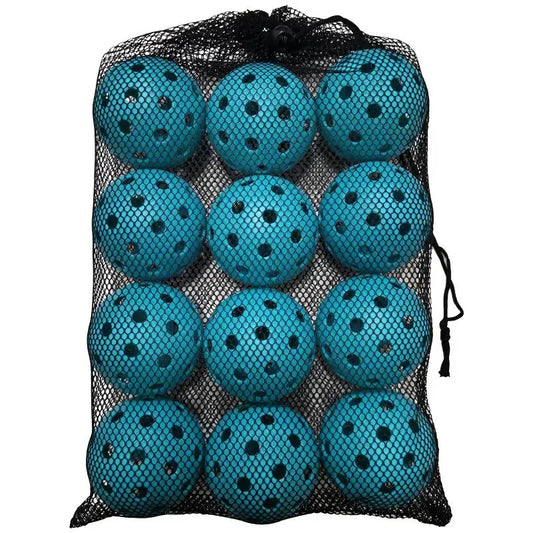 12/6pcs Pickleball 74MM 40 Holes Outdoor Durable Pickleballs 26g per Ball for Competition Pack of Outdoor Pickleballs