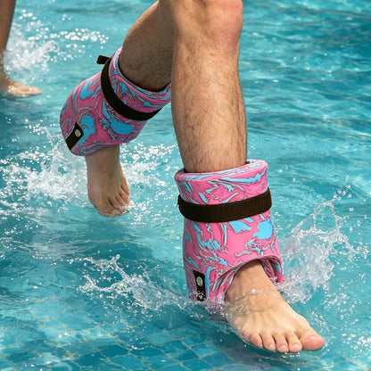 2 Pieces Adjustable Water Aerobics Ankle Weights For Pool Equipment Aquatic Exercise Ankle Weights For Home Gym Workout Spa