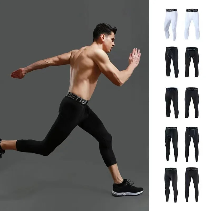 Men's leggings, cool and dry, leggings for sports, leggings for running, leggings for exercise, activity pants