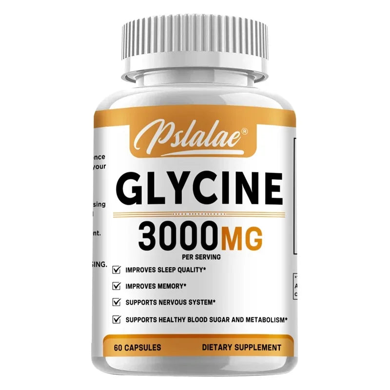 Glycine Supplement - Promotes Restful Sleep, Supports Cognitive Function, Emotional Balance and Neurological Health