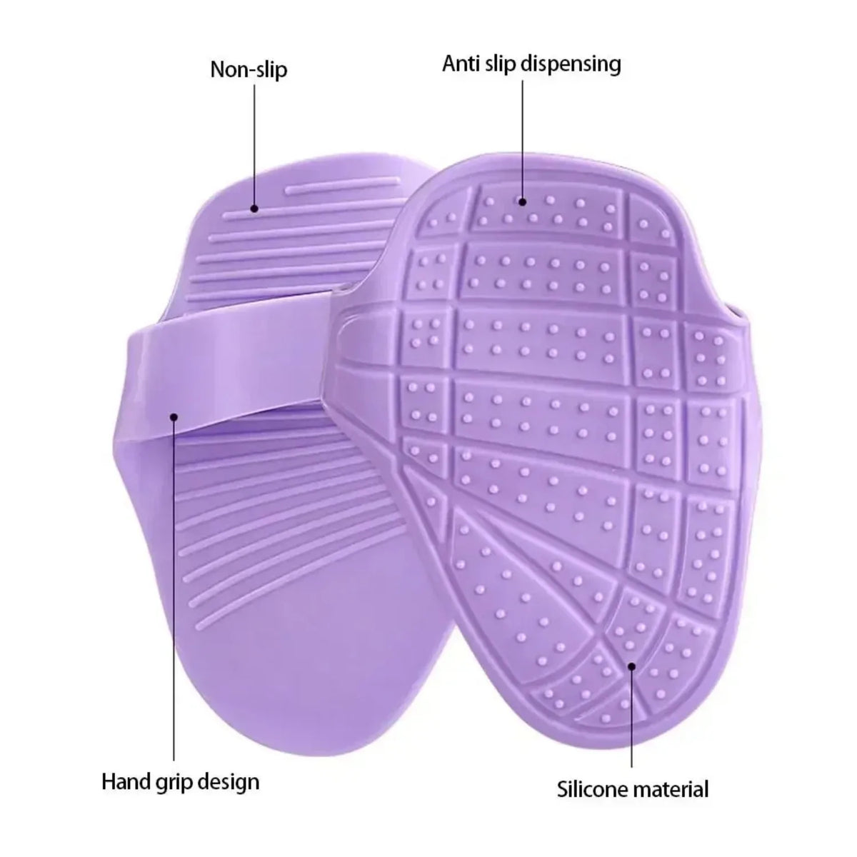 New 1Pair Silicone Weight Lifting Grip Pads Gloves Non-Slip Palm Protection Hand Grips Unisex Dumbbell Pull-up Strength Training