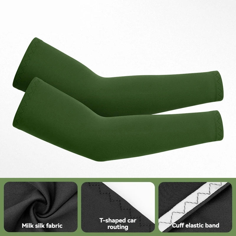 GTUBIKE 1 Pair Sports Cooling Arm Sleeves Basketball Cycling Arm Covers Outdoor Sports Mosquito and UV Protection Sleeves