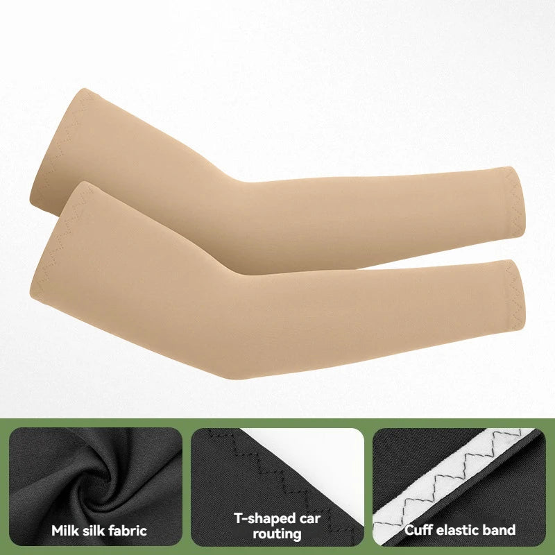 GTUBIKE 1 Pair Sports Cooling Arm Sleeves Basketball Cycling Arm Covers Outdoor Sports Mosquito and UV Protection Sleeves