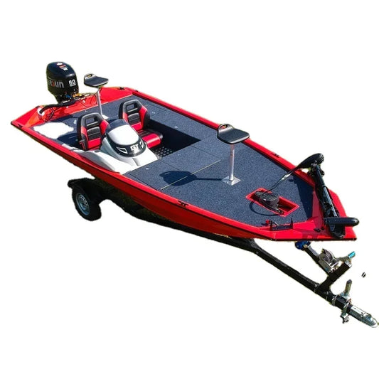 4.9m/16ft 30-90PH  Marine Grade Aluminum Bass Fishing 5 Passengers Boats for Fishing/Hunting Outdoor Activities