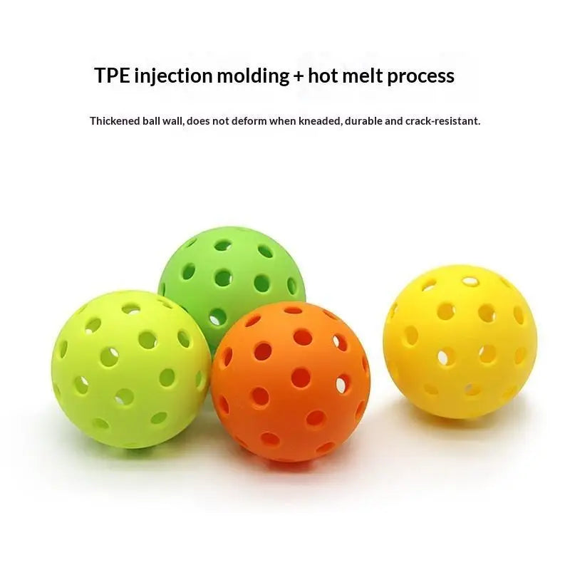 Pickleball Practice Balls 6/12 Pack 74mm 40 Holes Colorful Resilient for Kids Adult Beginners Training Sports 12/6 PCS