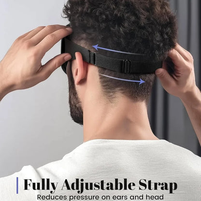Sleep Mask Blackout Eye Masks for Sleep-3D Breathable Soft Comfortable Eye Mask for Travel-Adjustable Night Masks for Sleeping