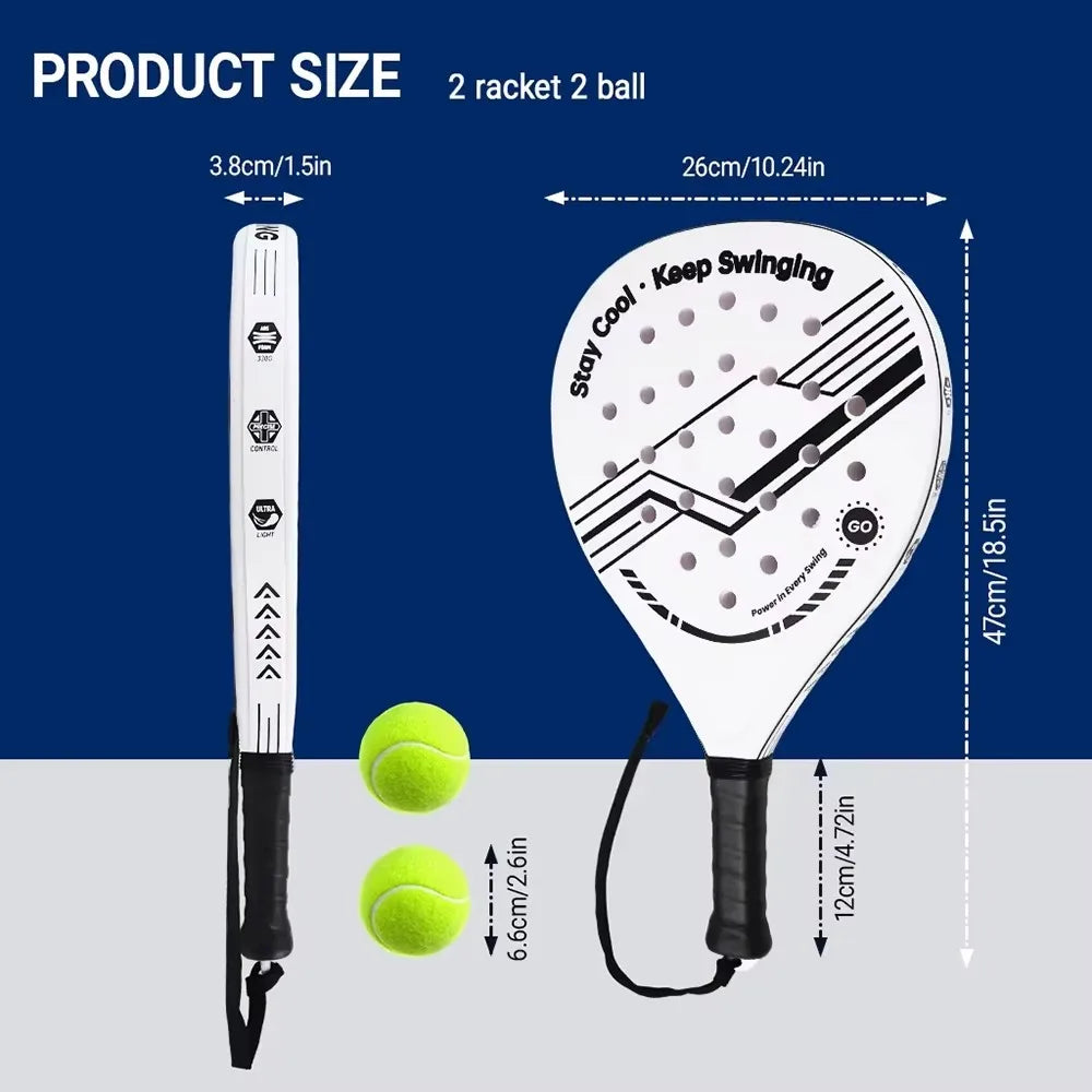 2026 Newest Tennis Racket | Padel Racket, Made of Ultra Light Carbon Fiber Material, with Strong Elasticity and Good Quality