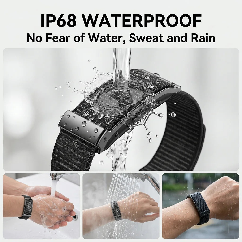 TG29 Screenless Fitness Tracker Smart Band, 107 Sport Modes, Up to 25-Day Battery, IP68 Water Resistant, Lightweight Adjustable