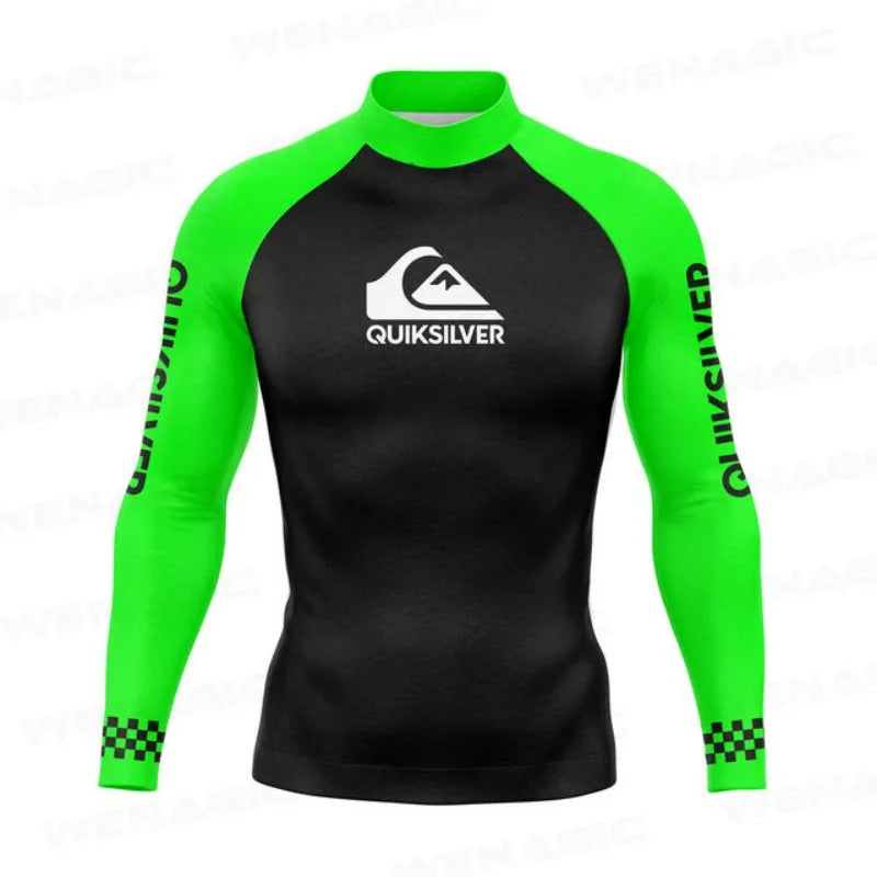 Swimming Suit for Men 2026 New Long Sleeve Bathing Suit Quick-Drying Rash Guard Sun Protection