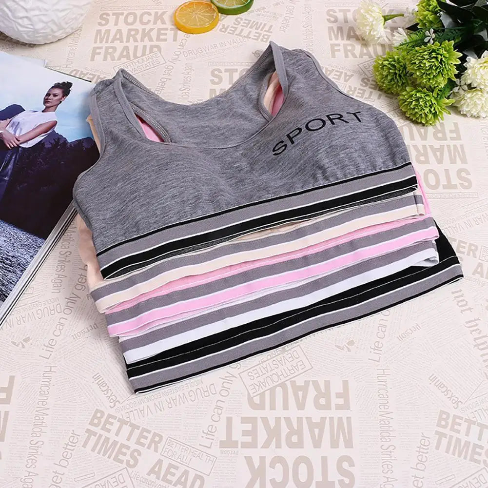 Women Yoga Sports Bra Fitness Workout Tank Tops Bounce Control Push Up Jogging Bra Running Top Comfortable Breathable Active Wea