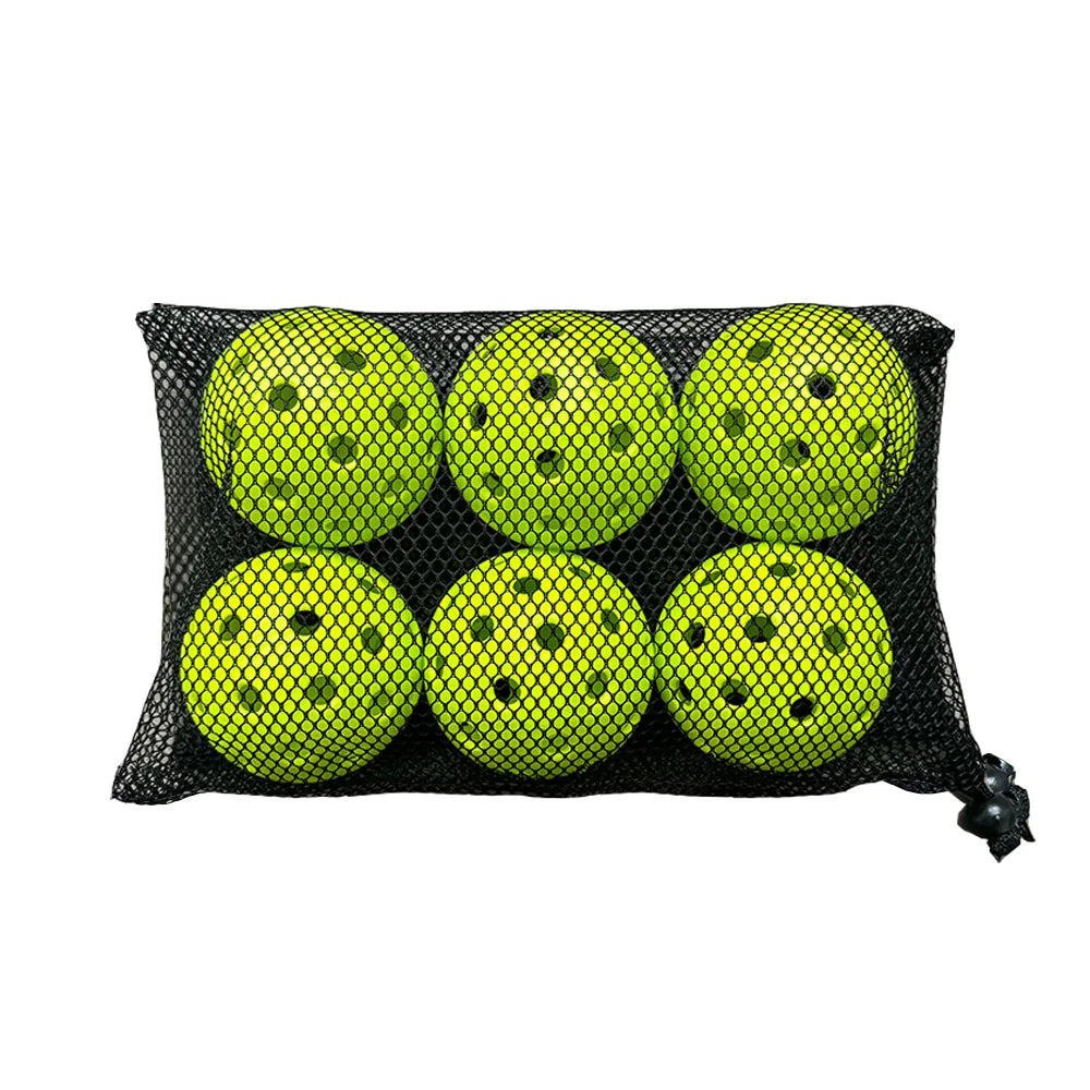 12/6pcs Pickleball 74MM 40 Holes Outdoor Durable Pickleballs 26g per Ball for Competition Pack of Outdoor Pickleballs