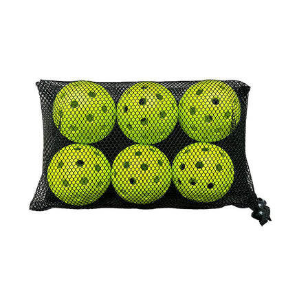 12/6pcs Pickleball 74MM 40 Holes Outdoor Durable Pickleballs 26g per Ball for Competition Pack of Outdoor Pickleballs