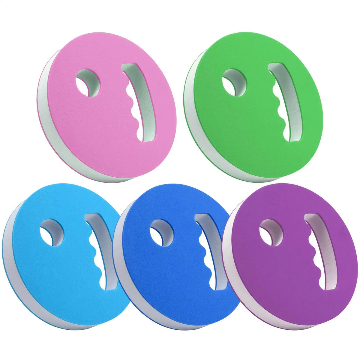 2Pcs Water Exercise Discs Swim Hand Disc Buoyancy Pool Exercise Swim Training Tool EVA Foam Aerobic Equipment Water Paddle Board