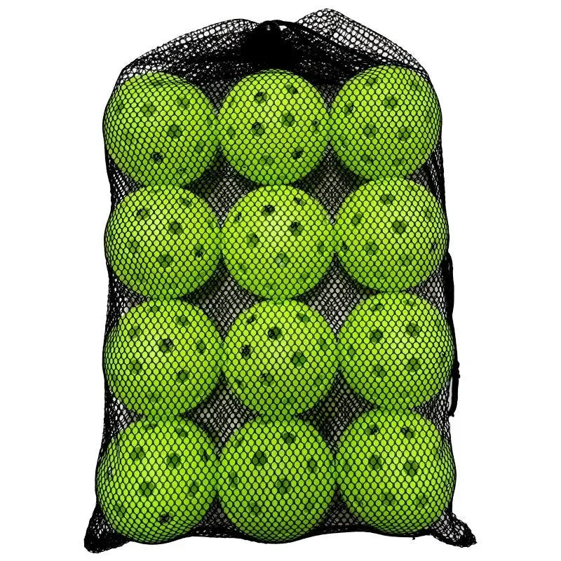12pcs Pickleball 74MM Durable 40 Holes Outdoor Pickleballs 26g Outdoor for Competition Pickleball Packs of Pickleballs