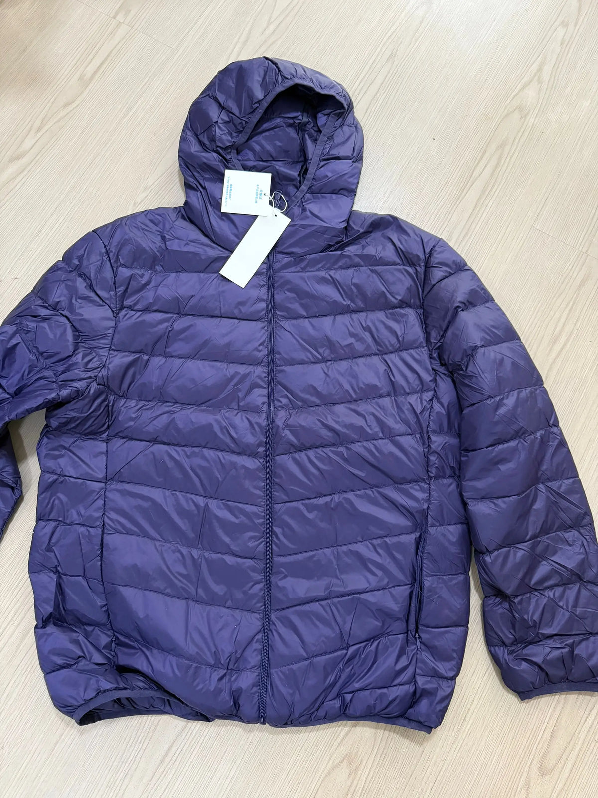 Thin Lightweight Cotton-padded Cropped Jacket Men's Autumn/winter New Style Trendy Stand Collar Youth Ultra-thin Coat