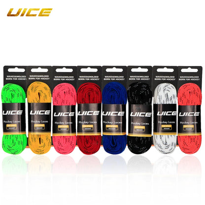 UICE Ice Hockey Skate Laces 84/96/108/120inch Skates Hockey Shoe Lacer Dual Layer Braid Reinforced Hockey Accessories
