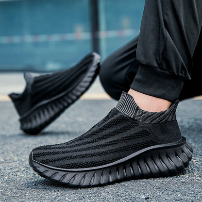 Men's One Foot Walking Shoes Anti Slip Running Shoes, Breathable Thick Soled Shoe Lightweight Fitness Casual Sneakers for Women