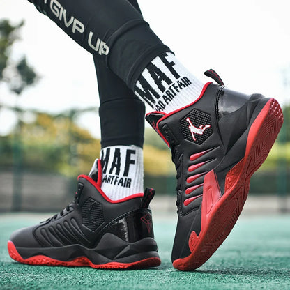 Men's Basketball Shoes Breathable Cushioning Non-Slip Wearable Runing Shoes Gym Training Athletic Basketball Sneakers for Women