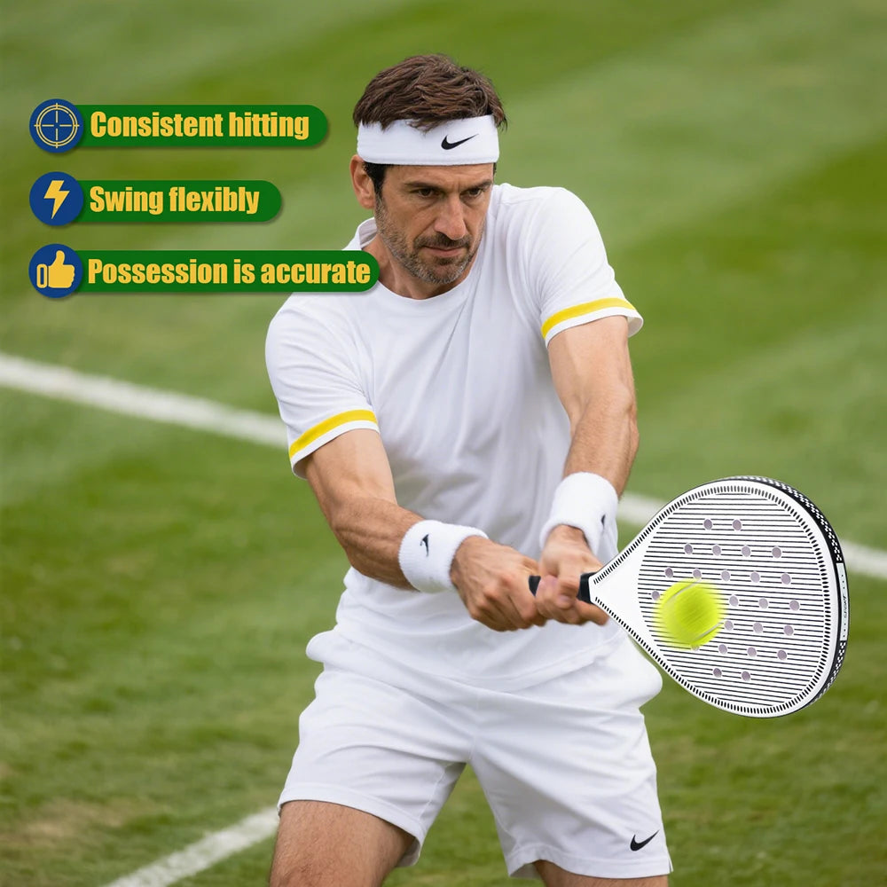 Tennis Racket | Padel Racket, Made of Ultra Light Carbon Fiber Material, with Strong Elasticity and Good Quality