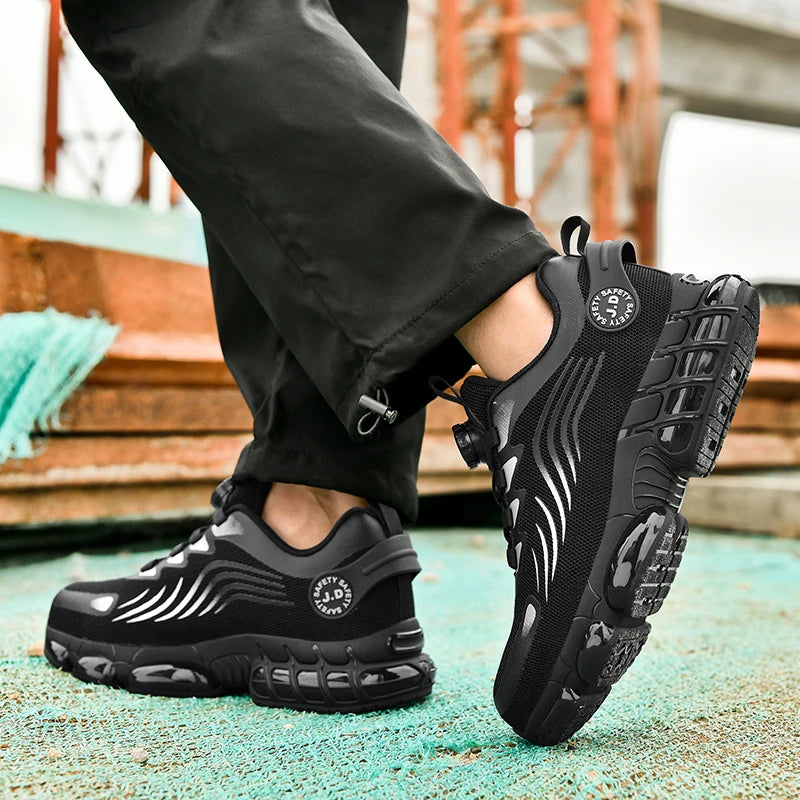 Men Work Safety Shoes Anti-puncture Working Sneakers Male Indestructible Work Shoes Men Boots Lightweight Men Shoes Safety Boots