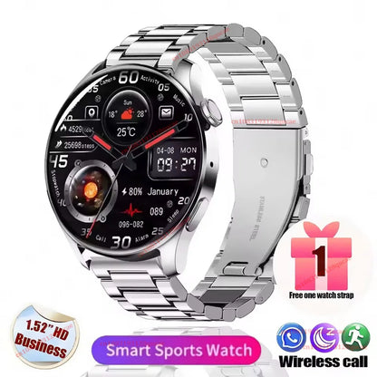 2026 New Smart Watch Men AMOLED HD Screen GPS Motion Trajectory Heart Rate Bluetooth Call SmartWatch Waterproof Android iOS Ht30