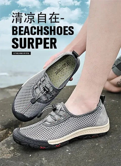 2025 Summer Walking Shoes Men Sneakers Sport Lightweight Casual Hiking Shoes Men Breathable Aqua Shoes Man Outdoor Footwea