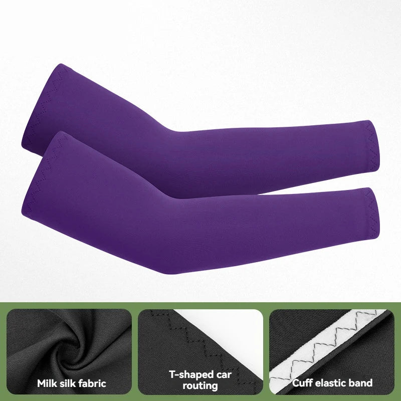 GTUBIKE 1 Pair Sports Cooling Arm Sleeves Basketball Cycling Arm Covers Outdoor Sports Mosquito and UV Protection Sleeves