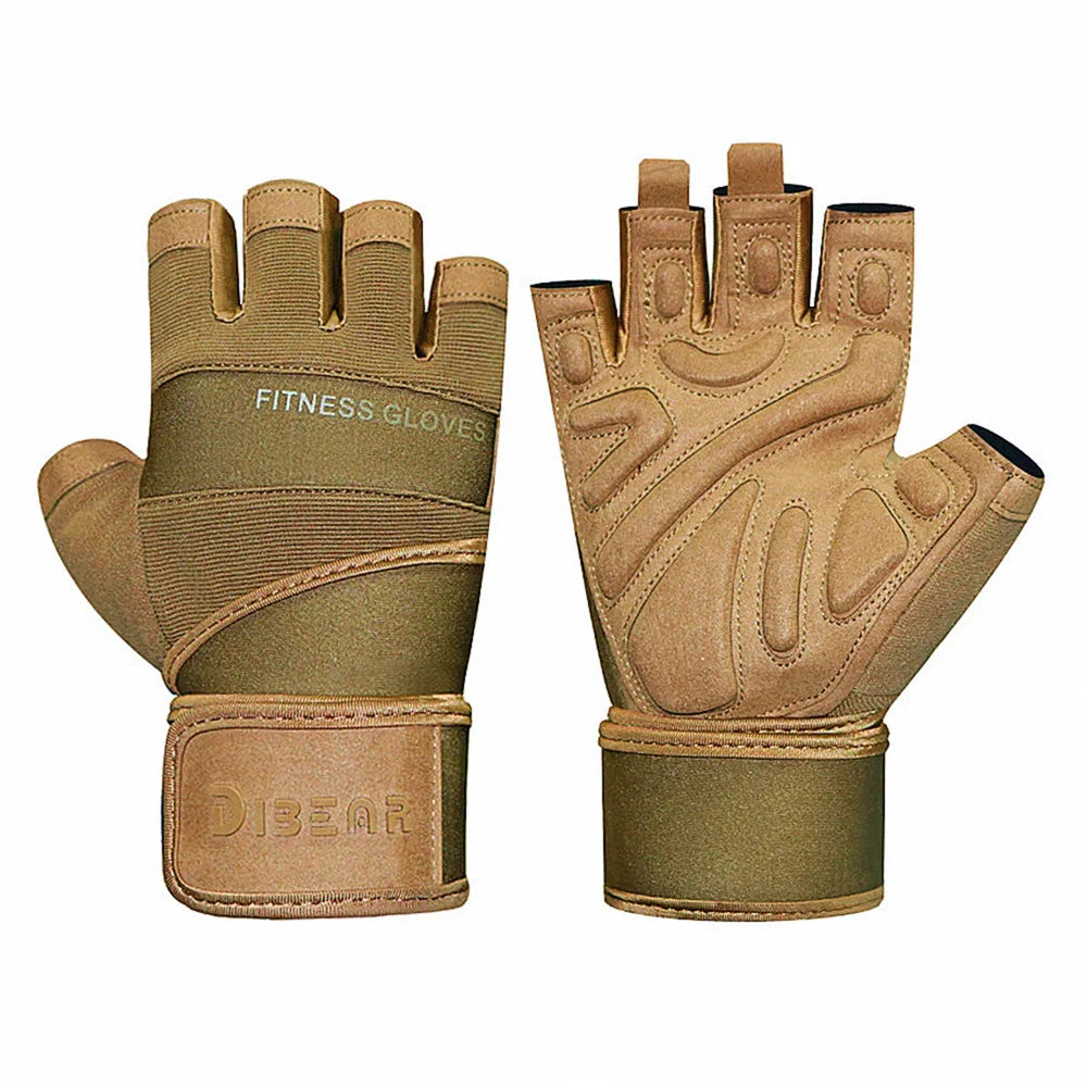 Bodybuilding Gym Gloves Powerlifting Dumbbell Kettlebell Crossift Training Fitness Gloves For Man Women Home Workout