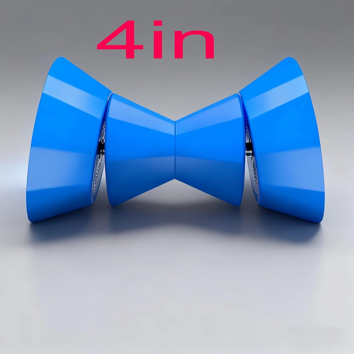 Boat Trailer Roller,3inch/4inch Boat Rollers for Trailer,Bow Roller with Bells and Bolt,1/2 in Shaft Boat Trailer Bow Stop
