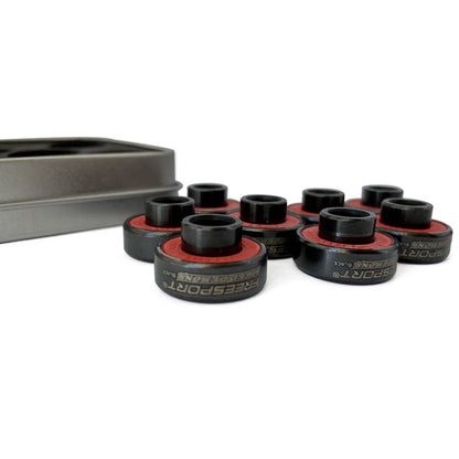 608 Hybrid Black Ceramic Bearings for Inline Skate or Skateboard Scooter Longboard (Pack of 8)