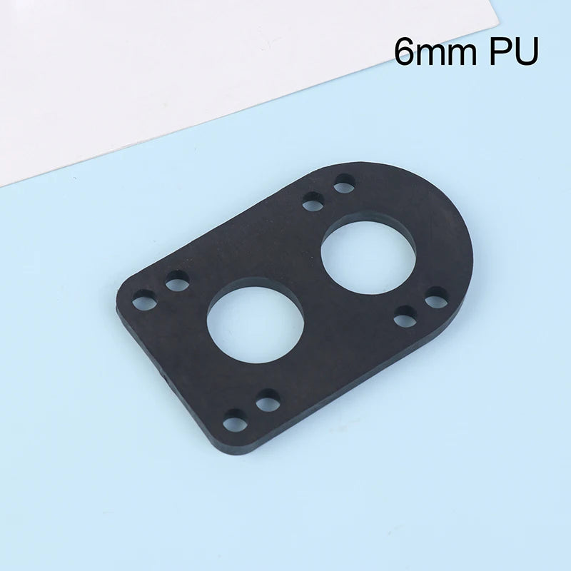 1Pc Black PU Longboard Riser Pads Skateboard Shock Pads For Truck Mounting Hardware Adults Kids Outdoor Sports Tool