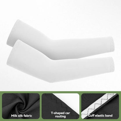 GTUBIKE 1 Pair Sports Cooling Arm Sleeves Basketball Cycling Arm Covers Outdoor Sports Mosquito and UV Protection Sleeves
